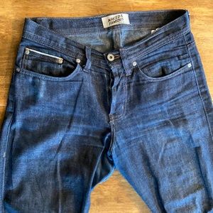 Naked and Famous men’s 10oz hemp blend selvedge